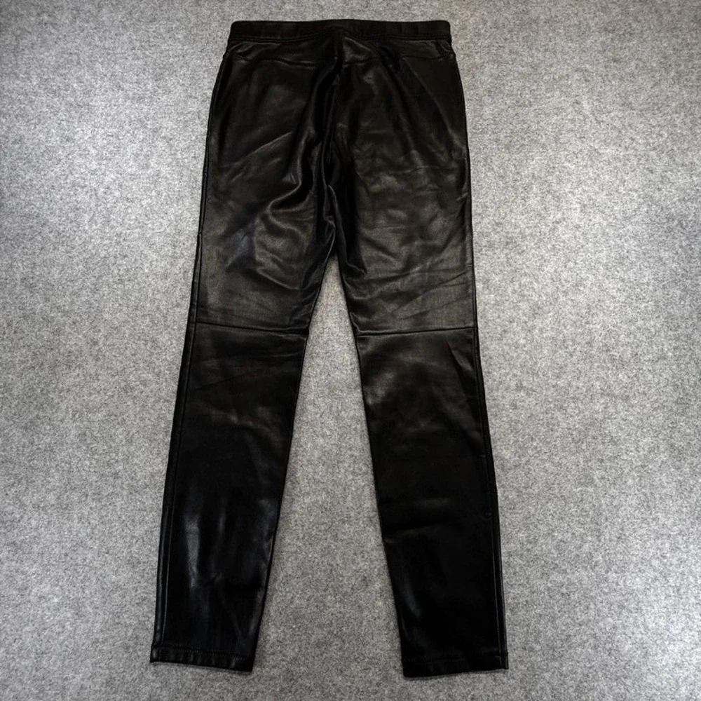 Free People Womens Black Faux Leather Moto‎ Pants Goth Matrix Edgy  Size 27